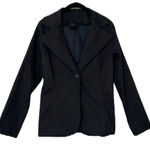 Matrushka Construction Single Button Blazer Size Small Jacket Black‎ Blazer Black Photo 0