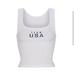 SKIMS Soft Lounge Tank Team USA White Size Large Photo 0