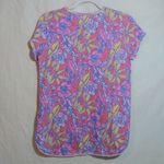 Habitat Escape By  Clothes Hawaiian Tropical Floral Top Natural Vacation Size XS Photo 6