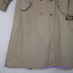 Vintage Charles Klein *flawed" womens trench coat double breasted, size 6 Brown Photo 10