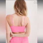 Aerie Neon Pink Superchill Seamless Lace Trim Corset Tank Top Bralette - size XL Photo 5