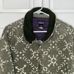 Patagonia VTG Sherpa Fleece Barn Chore Jacket Womens L Green USA Button Down Photo 1