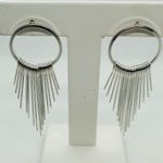 NIB Silver Dangling Earrings Silver Photo 2