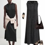 SheIn Gray Sleeveless Sweater Dress Photo 1