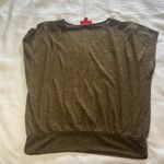 Jennifer Lopez Women's Shirt Olive Sparkly Size Large Office V Neck Dressy Photo 1