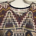 Xhilaration Boho Aztec western print shirt tassel detail  women’s size medium Photo 7