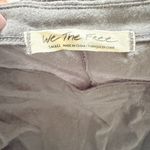 Free People We The Free Sierra Gray Tee Cotton Slouchy Long Sleeve Raw Hem Boho Top Sz S Photo 2