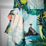 angelique Tropical Floral Mix Print Sleeveless Wrap Skort Romper Size S Photo 1