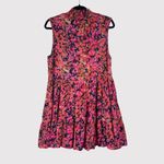 Amanda Uprichard Womens Dress Pink Nadia Mini Floral Sleeveless A Line Large Photo 2