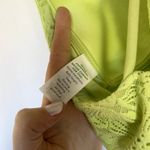 Aerie real sunnie wireless bra halter neck padded lace women's 34B neon green Photo 3