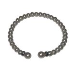 New Cultured Fresh Water Pearl Sterling Silver Rondelle Cuff Bracelet Photo 4