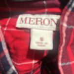 Merona  red plaid button up shirt Photo 5