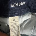 American Eagle  Outfitters Women Stretch Slim Boot Jeans Dark Wash Sz 6 Low Rise Photo 4