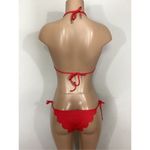 Seafolly New. red petal edge bikini set. USA 10. Retails $179 Photo 14