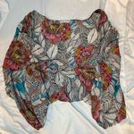 Trina Turk Silk Floral San Simeon kimono | M/L Photo 7