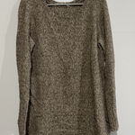 Athleta  Oversize Knit Extra Fine Wool Blend Brown Speckled Sweater Size M Photo 0