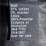 Betsey Johnson  Black Corduroy Lined Belted Embroid Double Breasted Trench Coat Photo 10