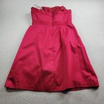 David's Bridal Womens Dress Size 8 Pink Strapless Satin Mini Cocktail Party NEW Photo 11