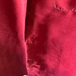 Cherokee  Deep Red suede like ladies blouse large Photo 5