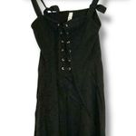 Free People Intimately  Lace-Up Mini Corset Dress Black Size Small Photo 3