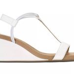 Style & Co . Mulan Wedge Sandals, White Snake Size 10M New w/o Box Photo 5