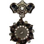 Grandmas Jewelry Matching Earrings Brooch Necklace Designer Costume Jewelry Set Gold Photo 13