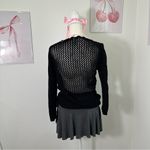 Gap Vintage Y2K Black Button Crochet Knit Sweater Womens Size Medium Photo 5