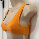 Zulu And Zephyr Signature Crop Bralette Bikini Top Ribbed Orange Size 2 New Photo 4