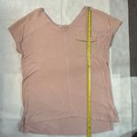 ZARA  Basic Collection Pink One Pocket Zip Detail V-Neck Shirt S Comfy Cozy Boho Photo 7