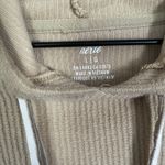 Aerie Women's Large Beige Pullover Hoodie Ribbed Photo 2