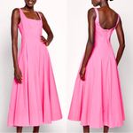 STAUD ‎ Wells Midi Dress Plumeria Size 16 Photo 4