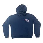 NFL Team Apparel NFL Tennessee Titans Women's Navy Hoodie with Embroidered Logo, Small Photo 1