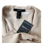 Forever 21  Women Size Small Beige Wrap Around Long Sleeve Blouse NWT (36-17) Photo 3