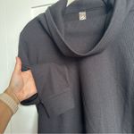 Lou & grey Black Cowl Neck Waffle Knit Sweater Photo 3