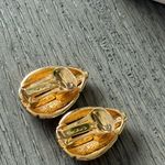 Christian Dior  Vintage Statement Oval Rhinestone Gold Stud Earrings Clip Ons Photo 7