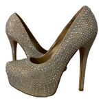 Dream Paris Rhinestone Platform SWAN Crystal 5.5” Heels Wedding Bridal Sandals Size US 7 EUC Photo 7