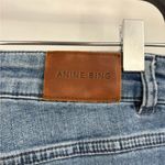 ANINE BING  Front Pocket SplitHem Blue Mid Rise Straight Fray Ankle Jeans Size 28 Photo 11