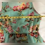 L'ATISTE By Amy Chiffon Floral Mint High-Low Floaty Romantic Summer Dress Size M Photo 7
