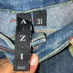 AZI Colorful Stitching detail Midrise Straight Leg Jeans size 31 #719 Blue Photo 5