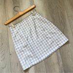 Brandy Melville  Skirt cara plaid check mini womens White Blue one size coquette Photo 0