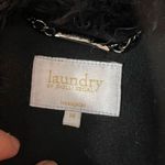 Laundry by Shelli Segal Fur Wide Collared Full Zip Fit & Flare Dress Coat Sz 14 Photo 7