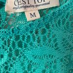 c'est toi Green mesh top  Photo 4