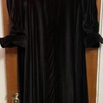 Jeannie Nitro Black Velvet Theatre Costume Cosplay Goth Cloak Satin Lined Size L Photo 7