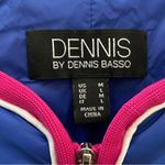 Dennis Basso DENNIS by Royal Blue Quilted Jacket with Contrast Piping Size M Photo 8