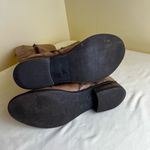 Steve Madden Abby Riding Boots Tan Leather Moto Zipper Distressed Women’s 5.5 Photo 4