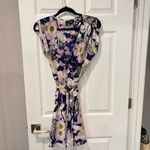 Tahari Yumi Kim Bora Bora Navy SoHo Mixer silk wrap dress size 8/large Photo 8