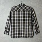 J.Crew Shirt Womens 4 Multicolor Long Sleeve Button Up Plaid Slim Fit Shirt Black Photo 1