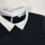 ZARA  Black Top with White Collar Photo 4
