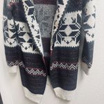 Maurice's Cardigan Sweater Fair Isle shawl collar soft knit cozy womens sz S Photo 2