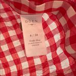 Doen Red White Coralie Scarlet Marilyn Checkered Gingham Mini Dress size 6 Photo 3
